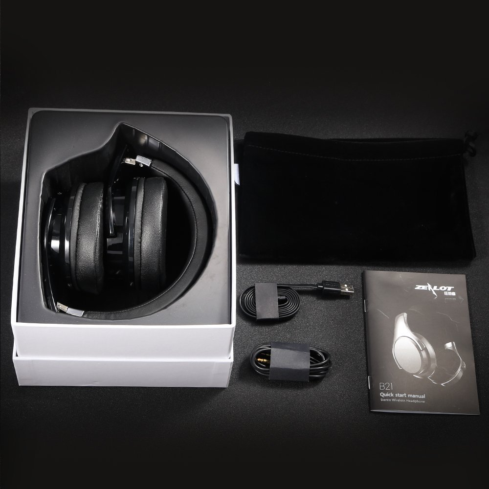 Zealot B21 Wireless Headphones hifi Stereo Bluetooth Headset Noise Canceling Bass Earphone with microphone for Computer,Phones