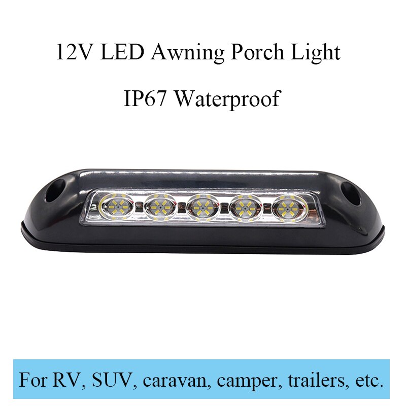 12V RV LED Awning Porch Light Waterproof Motorhome Caravan Interior Wall Lamps Light Bar RV Van Camper Trailer Exterior Lamp: B