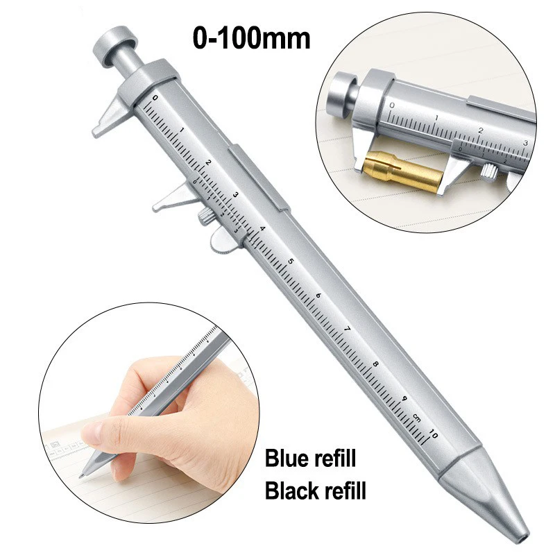 Multifunktions-Messschieber, Kugelschreiber, 0,5 mm, Kugelschreiber, Gel-Tinte, Messschieber, Rollerball, Kreativität, Schreibwaren
