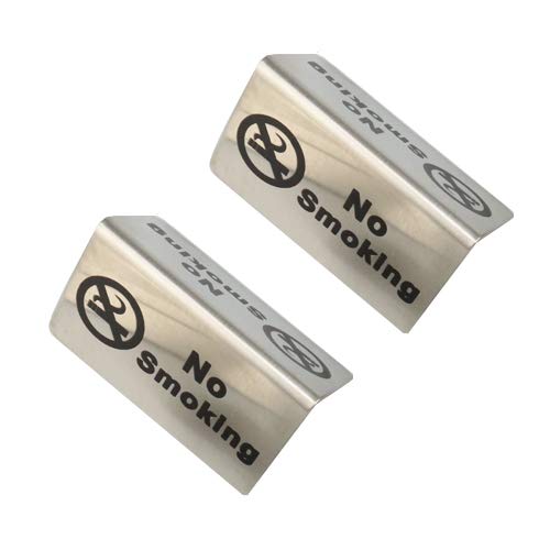 2 stuks Rvs Niet Roken Teken Tent Kaart Niet Rook Tafel Board Restaurant Hotel Niet-Roken Bureau logo Indicator