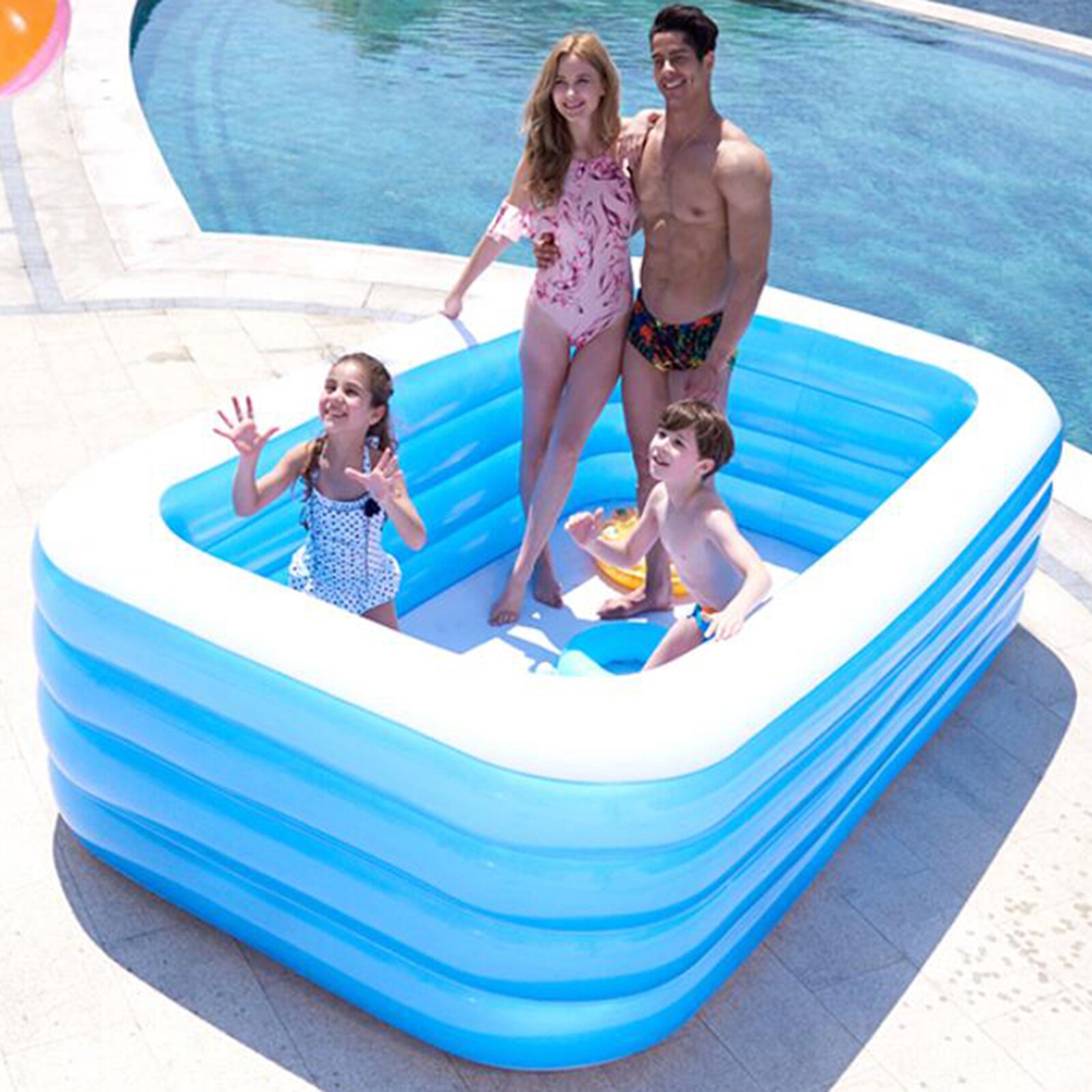 Huishoudelijke Opblaasbaar Zwembad Bad Opvouwbare Verdikte Pvc Anti-Slijtage Douche Vat Opvouwbare Volwassen Bad Bad Emmer Bad Emmer