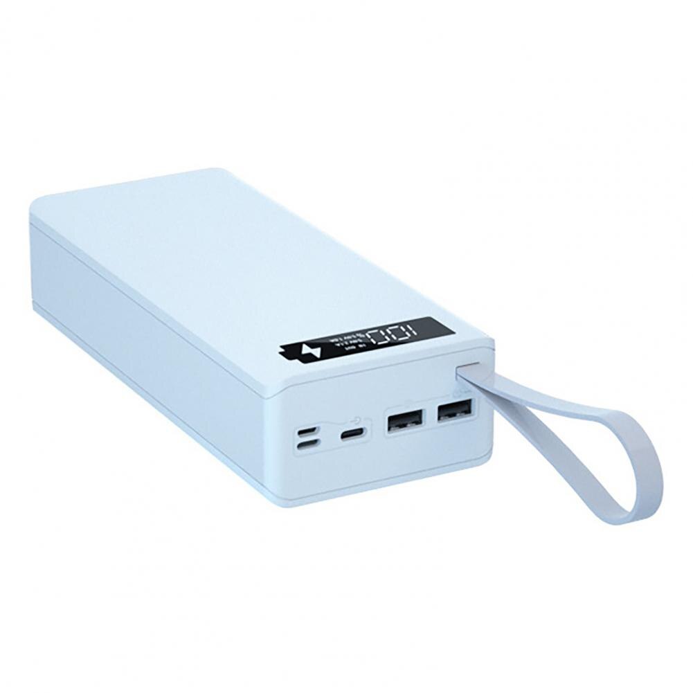 Funda de cargador de batería C16 para teléfono inteligente, carcasa de carga rápida, desmontable, bricolaje, 16x18650: White C