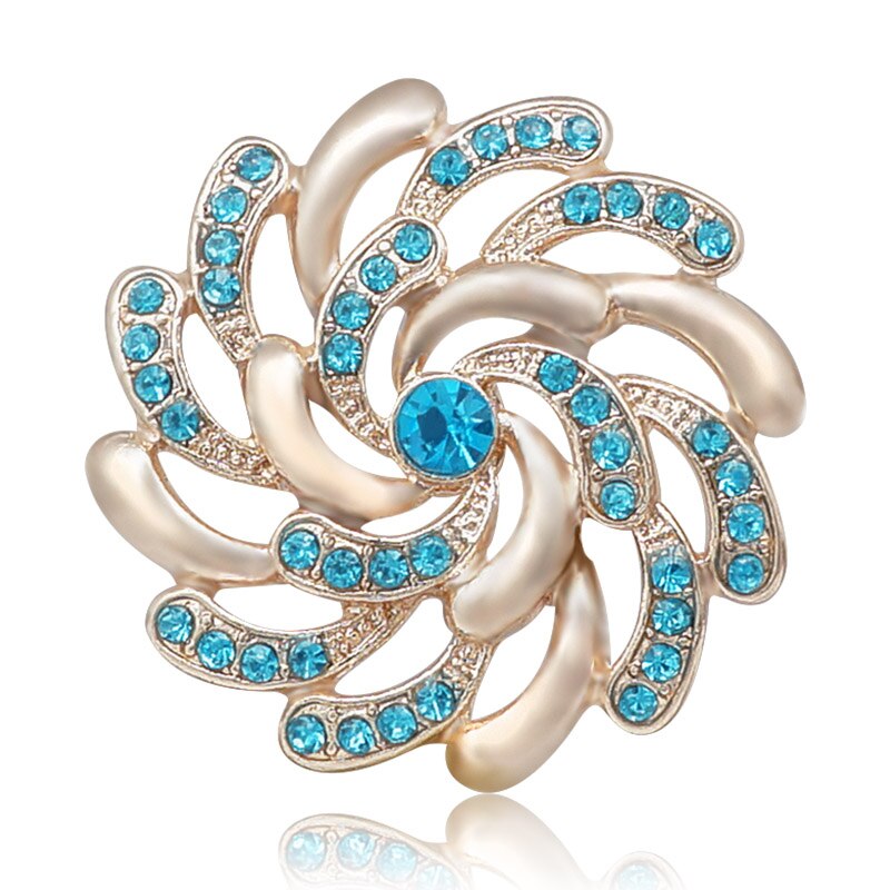 KZ3378-botones a presión de metal de 18MM con diamantes de imitación, Accesorios de belleza, pulsera a presión, joyería,: blue