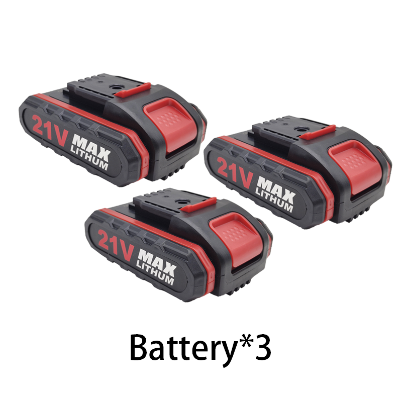 21V 18650 Latest High Power Electric Trimming Saw Single Hand Electric Saw Rechargeable Battery, Cordless Impact Drill Battery: WHITE