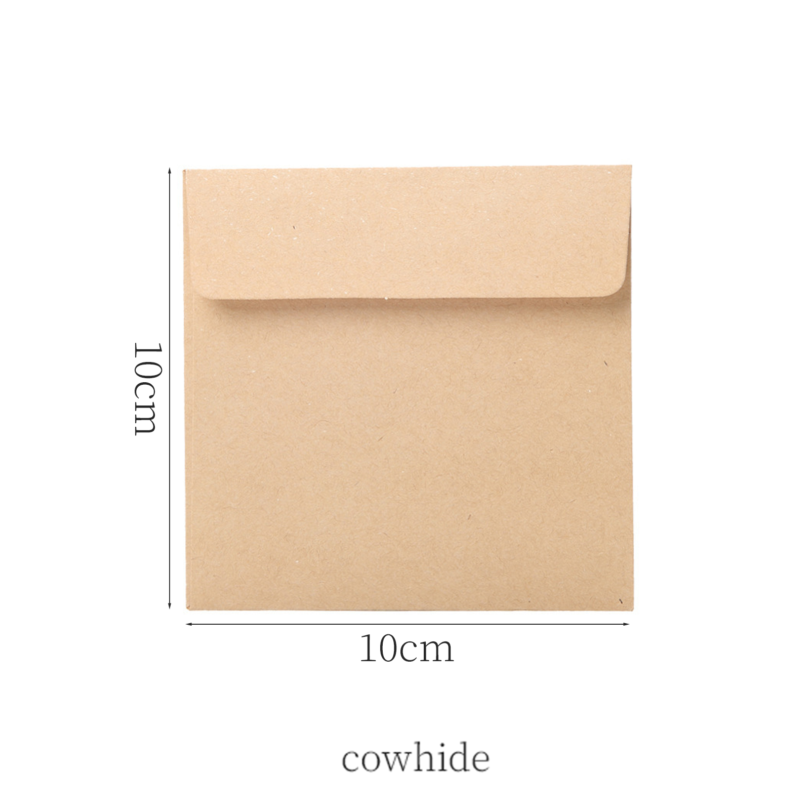 100 stks Mini Retro Enveloppen 10x10 cm Westerse Stijl Kleine Kraftpapier Zwart/Wit Lege Opslag Enveloppen voor Kantoor & School: YELLOW