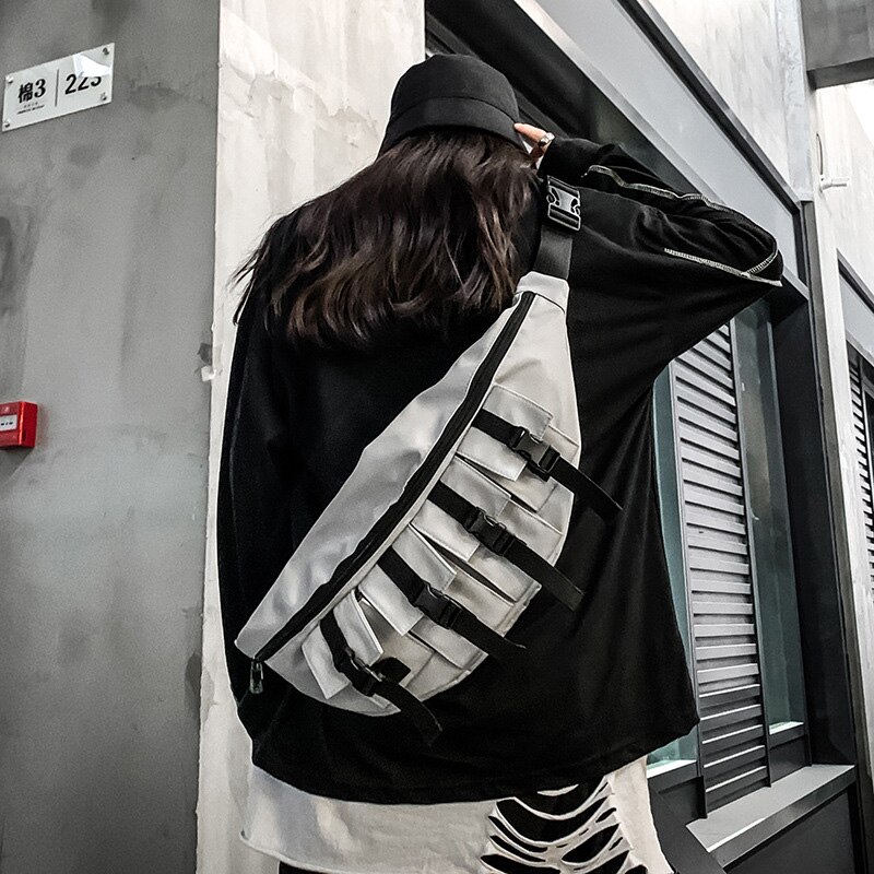 Riñonera impermeable de gran capacidad para hombre y mujer, bolso de pecho, estilo urbano, Hip Hop, plátano, para viajes al aire libre