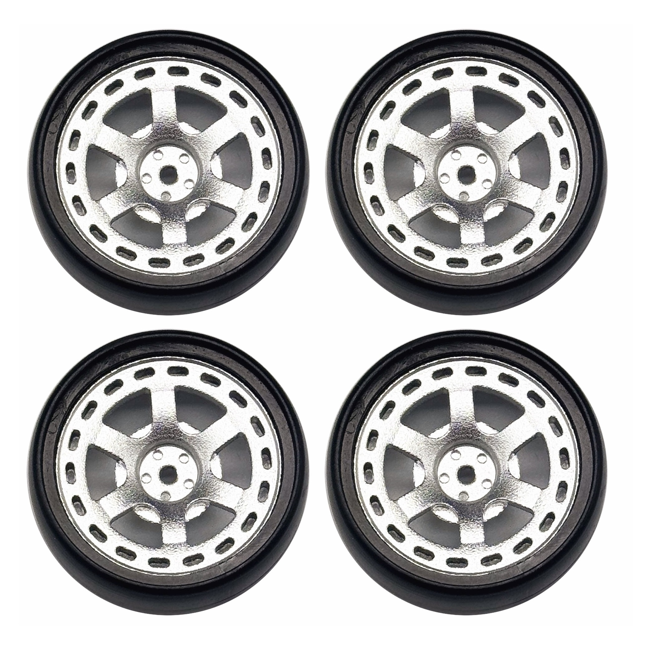 1:18 LDRC AE86 A86 LD1801 LD1802 LD1803 LD1804 A01 A02 Metal 32mm RC Hard Drift Tire Wheel Hard Tyre 1/18 RC Car Upgrade Parts: Navy Blue