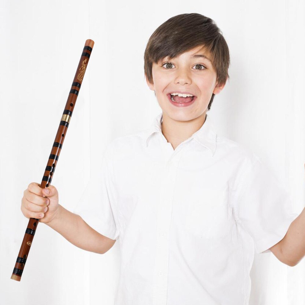 1 Set Bamboo Flute Detachable Flute Traditional Musical Instrument (Key)