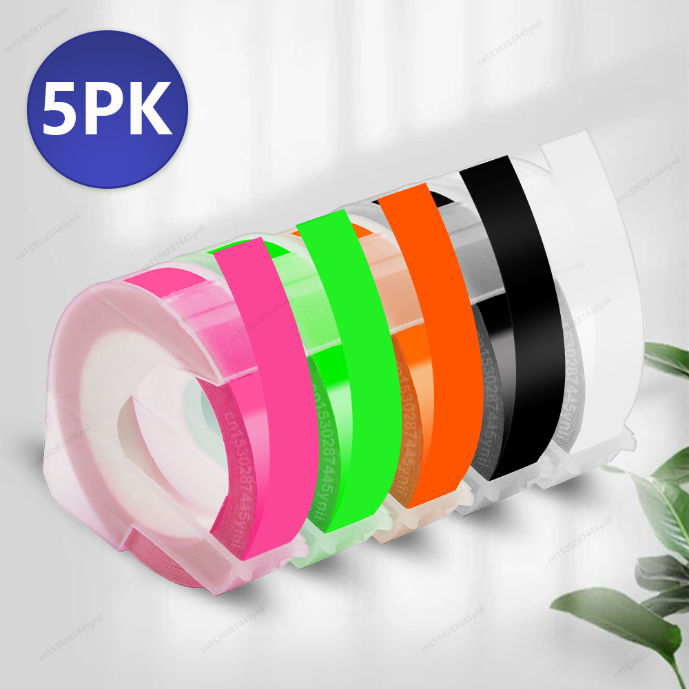 5/10/20 Stück Dymo 3D-Prägeband, kompatibel mit Dymo 12965 1610 Motex E101 B90 Etikettendrucker, selbstklebendes Dymo 3D-Etikettenband: Y