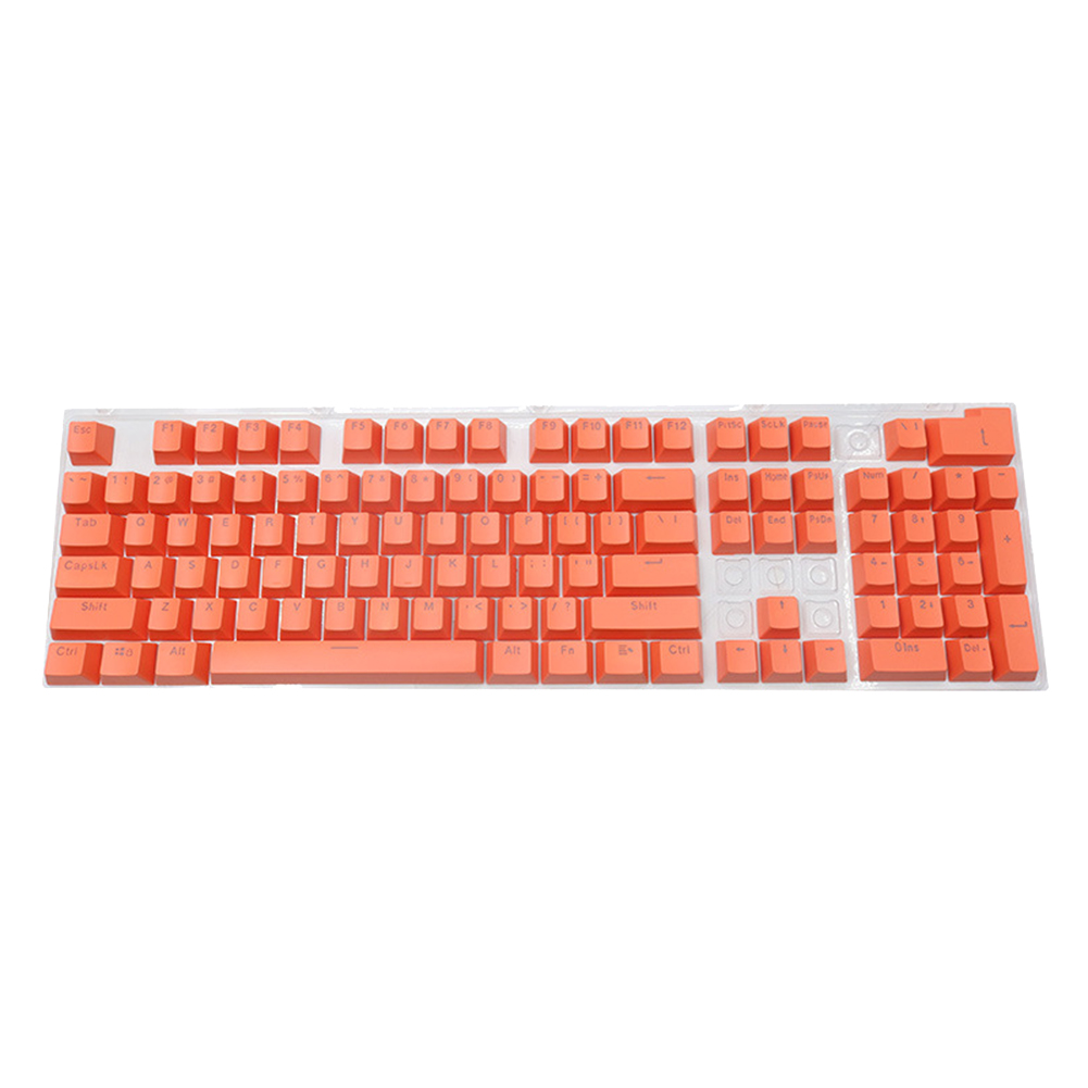 104pcs ABS Mechanical Keyboard Keycaps Set OEM Backlit Multi Color Ergonomic Blank Keycaps for 61/87/104 Key Cherry MX Keycap: Orange