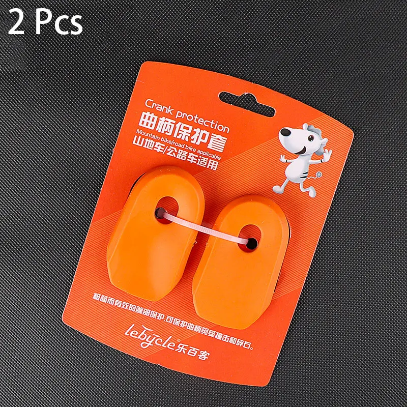 1 pair Silicone MTB Road Bike Crank Arm Skin Protectors Sleeve Cover Boot Cap Tools Kit Outdoor Cranksets Bicycle Components: Orange
