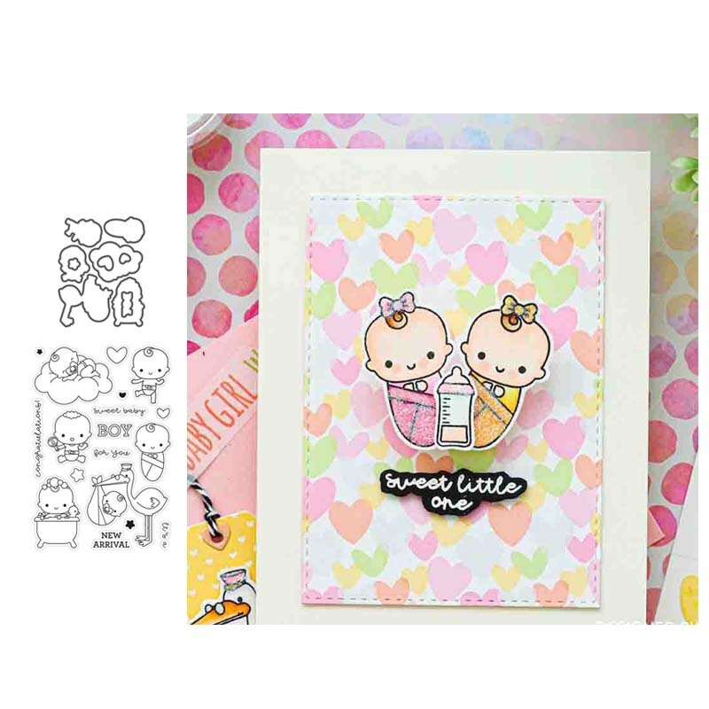 Reunion boy baby Metal Cutting Dies and Stamps Stencil for DIY Scrapbooking Photo Album Embossing Decorative Craft Die