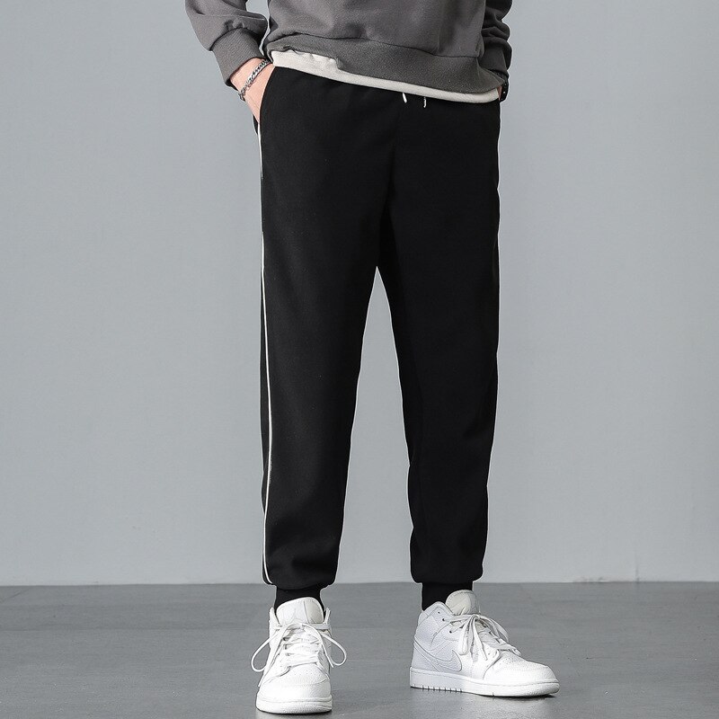 Lente En Herfst Mannen Casual Broek Corduroy Running Sport Fitness Training Losse Mannen Broek Joggingbroek Voor Mannen