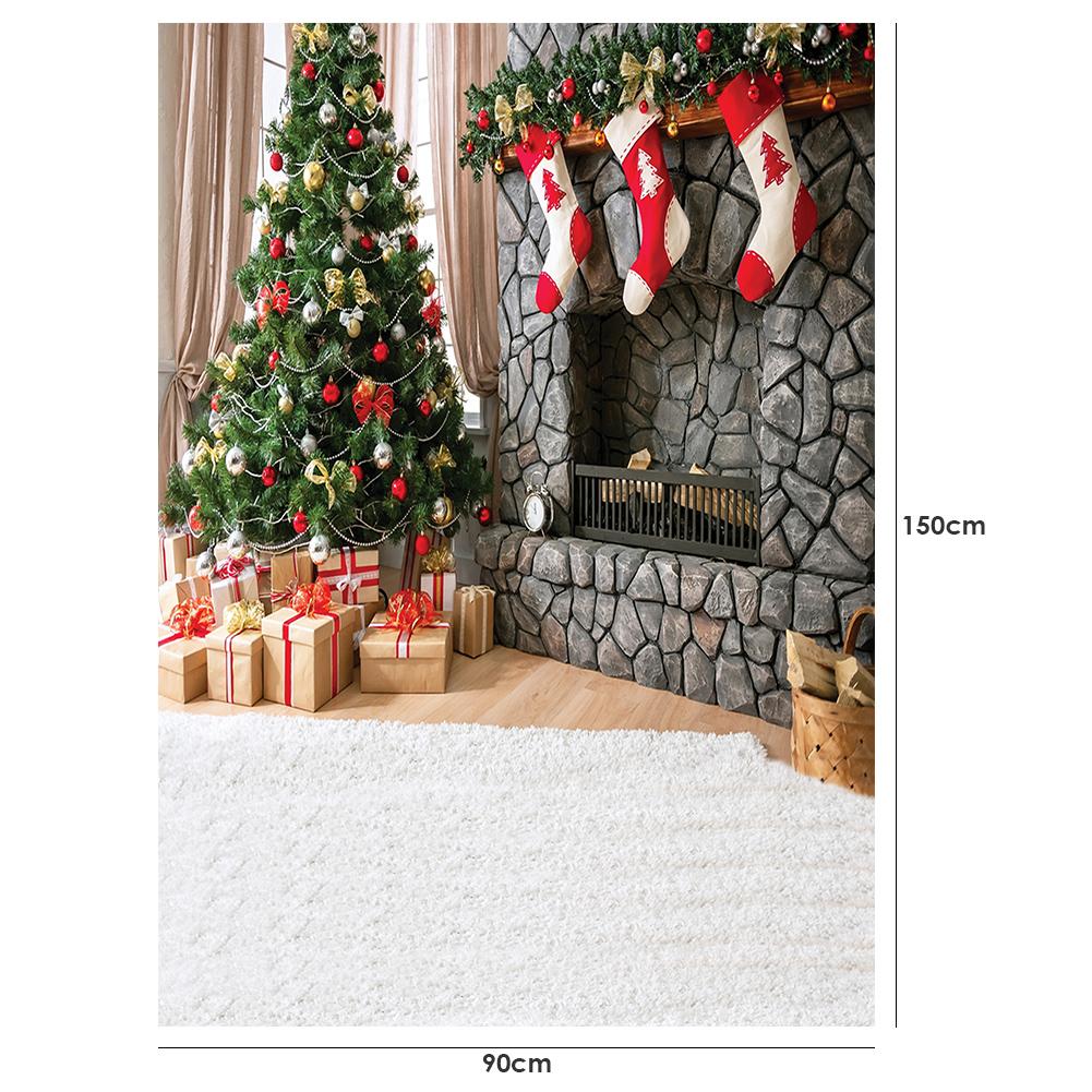 Christmas Element Background Cloth Desk Table Studio Photo Photographic Props Effectively Create Festival Atmosphere: D