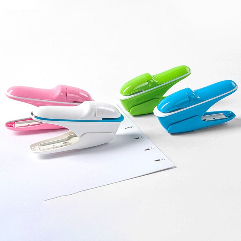 No Nails Stapling Machine Mini Cute Book Stapler No Staples Required Stapleless Stapler Paper Stapling Stapler Without Staple Wh