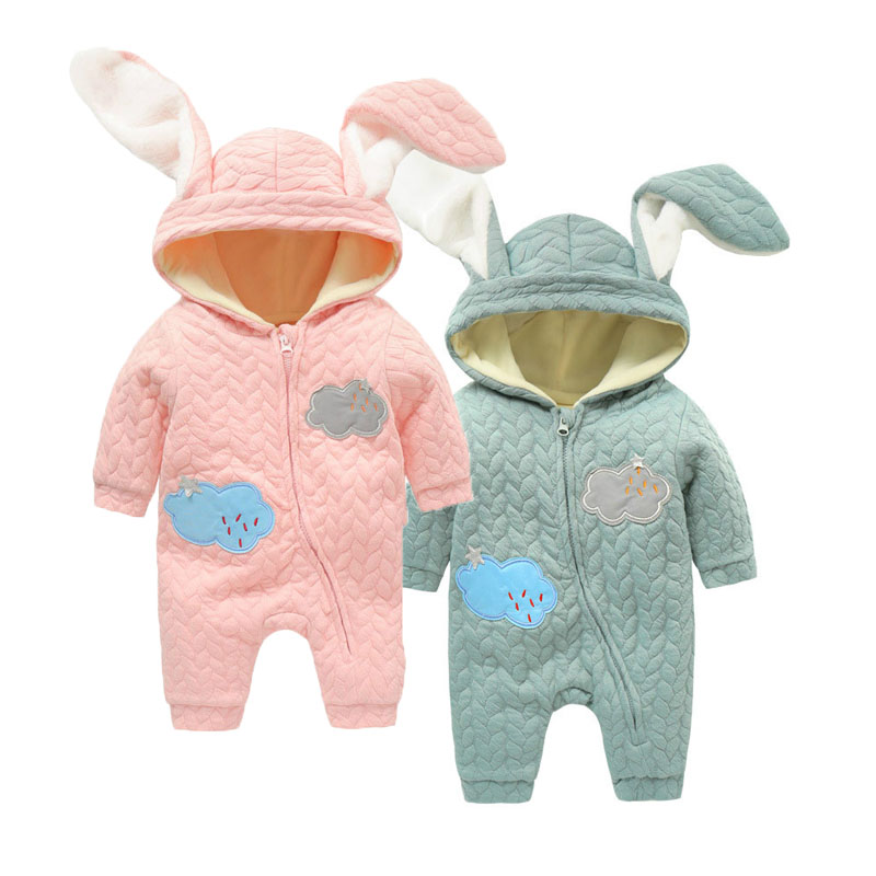 Fleece Baby Kleding Witer Outfits Meisjes Kleding Mode Jongens Rompertjes Cartoon Eerste Verjaardag Jongen Roupa Bebes Peuter Romper