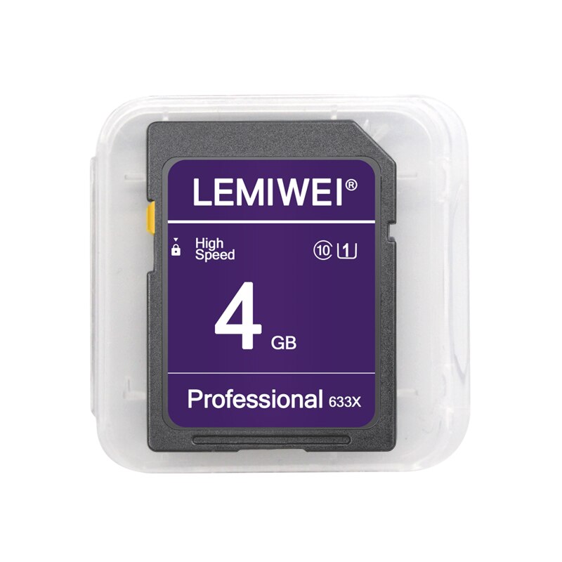 Hukommelseskort 64gb 32gb højhastighedskamera flashkort 16gb 8gb uhs-i klasse 10 lemiwei kamera lagerkort: 4gb