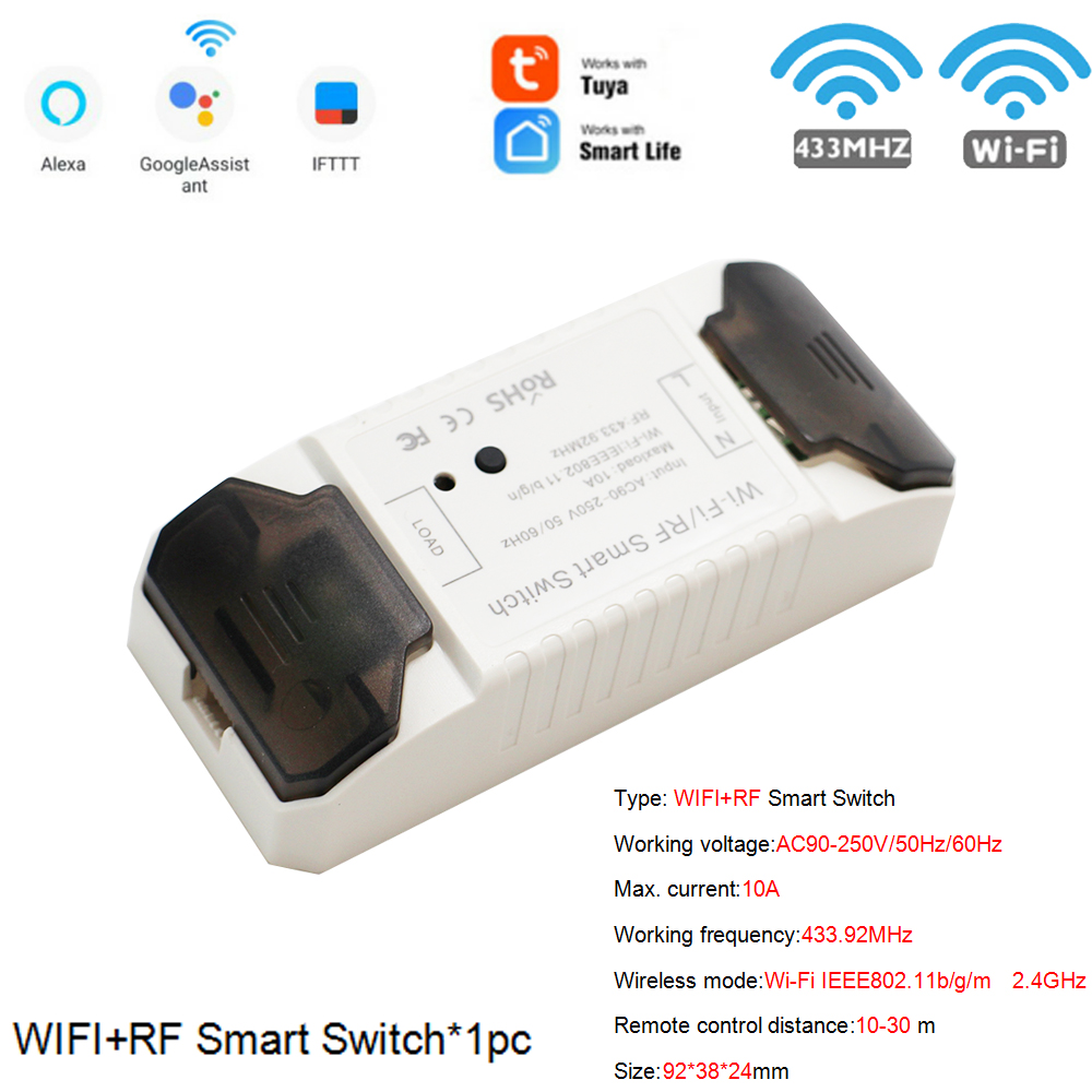 DIY Wifi Switch Wi-Fi/RF Smart Home Wireless Remote Controller Wifi Switch Automation Module Timer Smart Breaker