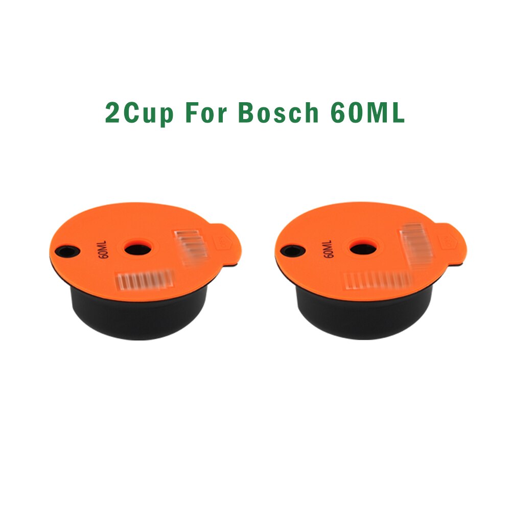 Nachfüllbare Kapsel Für Bosch-0 Gummi Silikon O Ringe Für Nespresso Kaffee Kapseln Dichtung Zubehör Crema Hersteller Werkzeuge: 2Tassen Pro Bosch 60ML