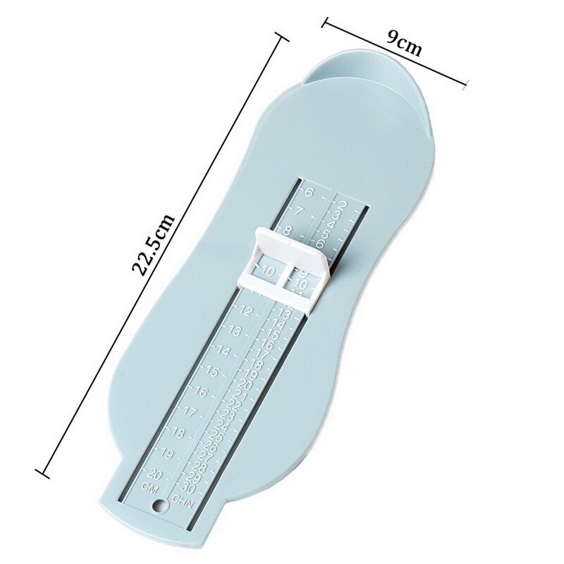 Baby Foot Measure Foot Ruler Kids Foot Length Measuring Device Child Shoes Calculator for Children Infant Shoes Fittings Gauge T: Blue