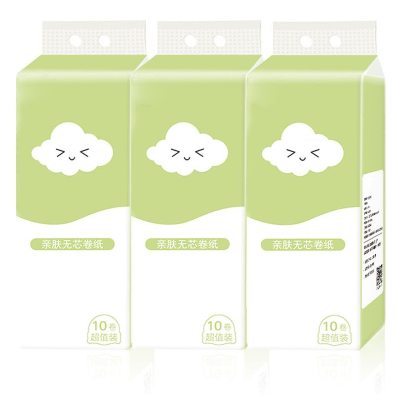 12 rollos de papel higiénico de nubes rollo de papel higiénico Ultra suave rollo de papel higiénico 4 capas 667D