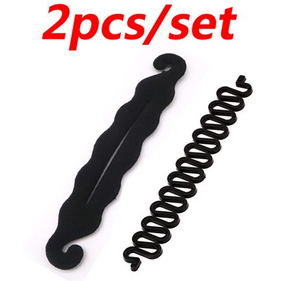 1pcs Vrouwen Magic Foam Sponge Hairdisk Haar Apparaat Donut Quick Messy Bun Opgestoken Haar Clip Haaraccessoires Styling gereedschap: Style 6