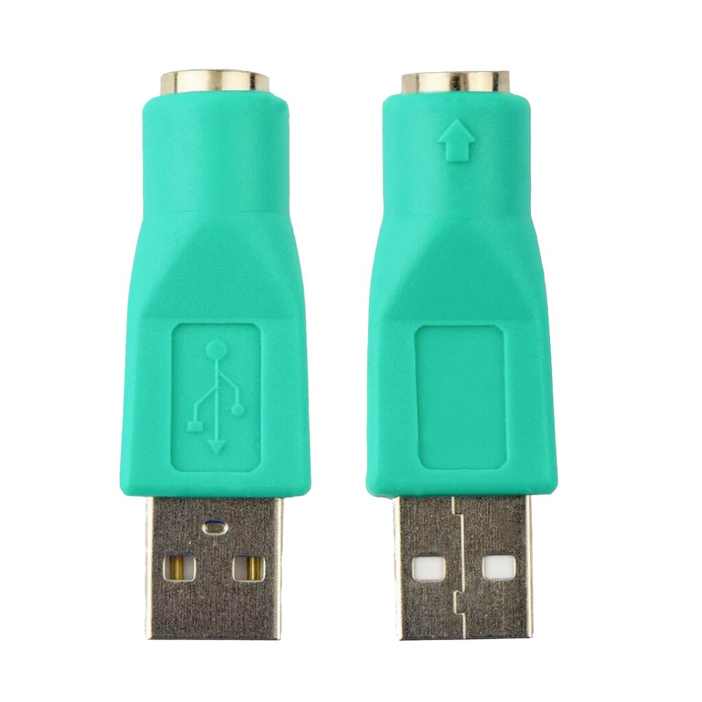 1 paire USB prise mâle à 6 broches Mini DIN Jack PS2 prise femelle convertisseur pour USB clavier souris adaptateur