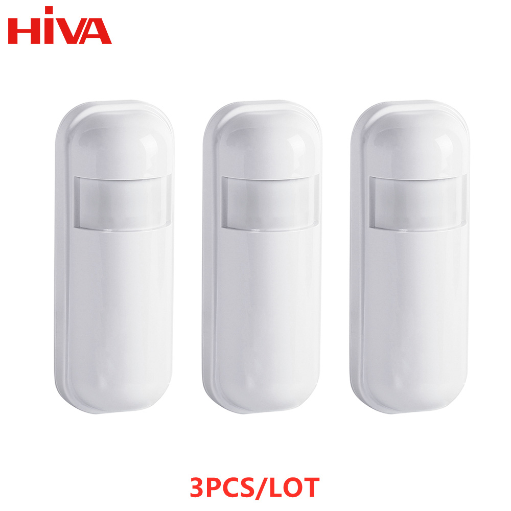 433MHz Motion Sensor Wireless Mini PIR Infrared Detector for Home Alarm System Burglar Security Alarm Kits: Yellow