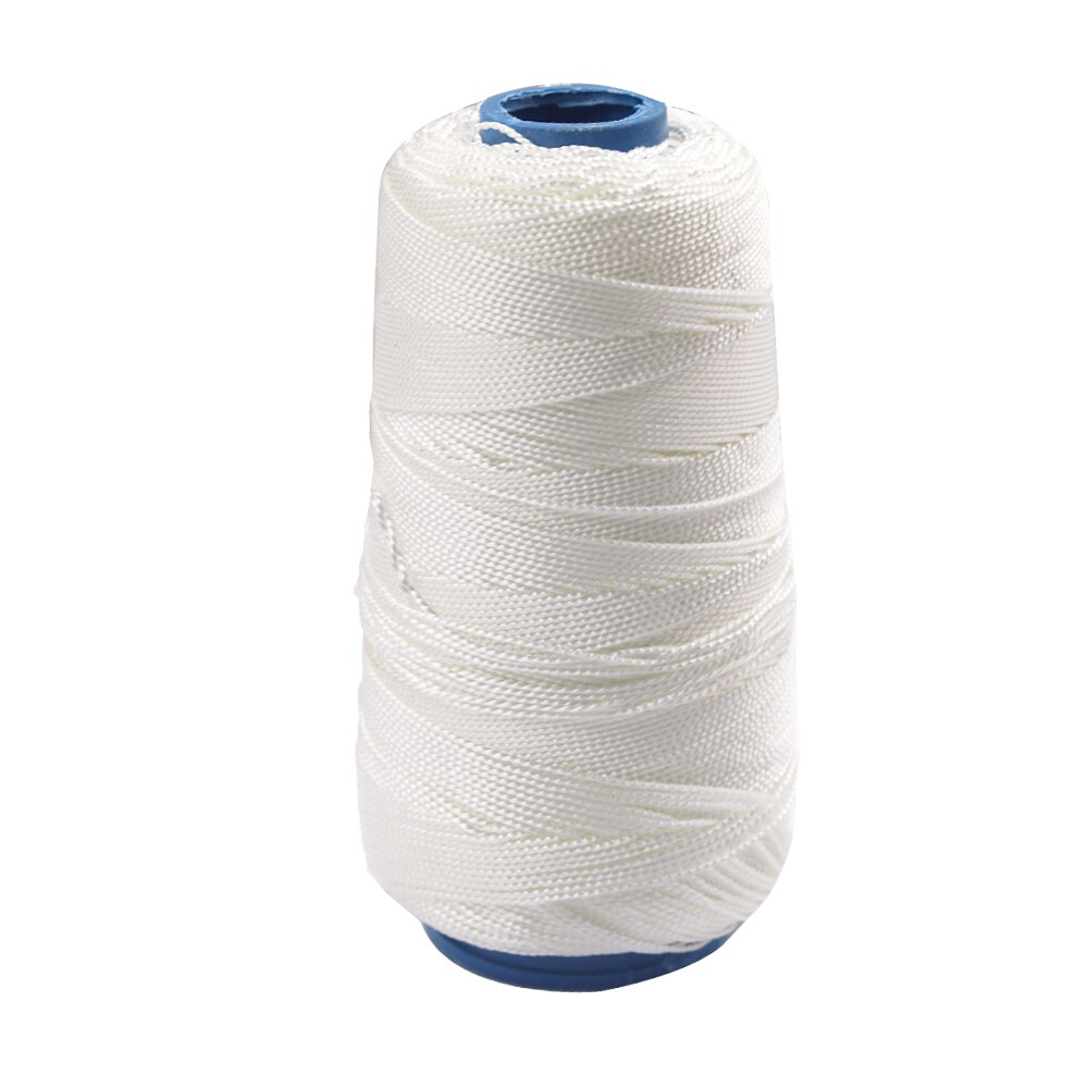 Hilo de coser de 0,8mm para artesanía de zapatos de cuero, hilo de coser duradero de nailon fuerte, cordón de costura a mano de 300M, artesanía de cuero: white