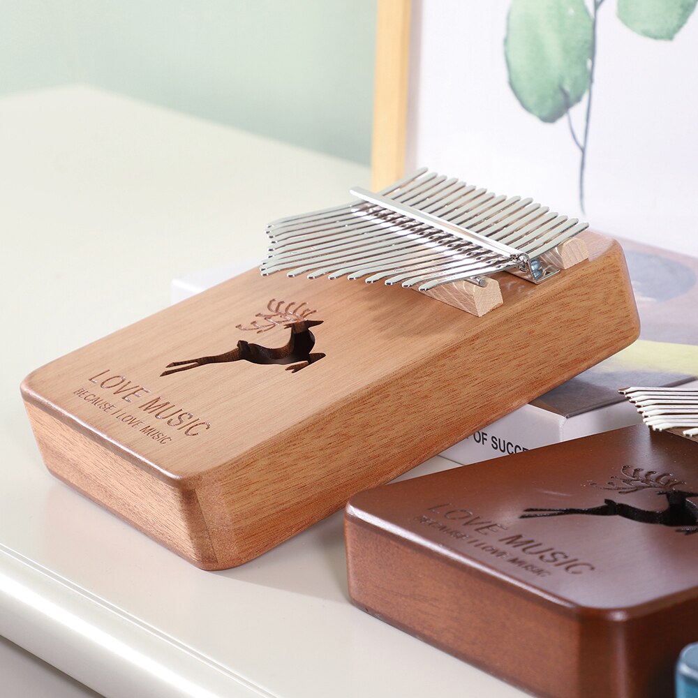 Kalimba 17 Key Finger Thumb Piano Music Box Mbira Mini Calimba Musical Instrument Mahogany Wooden Africa 30 key Machine 21 Keys