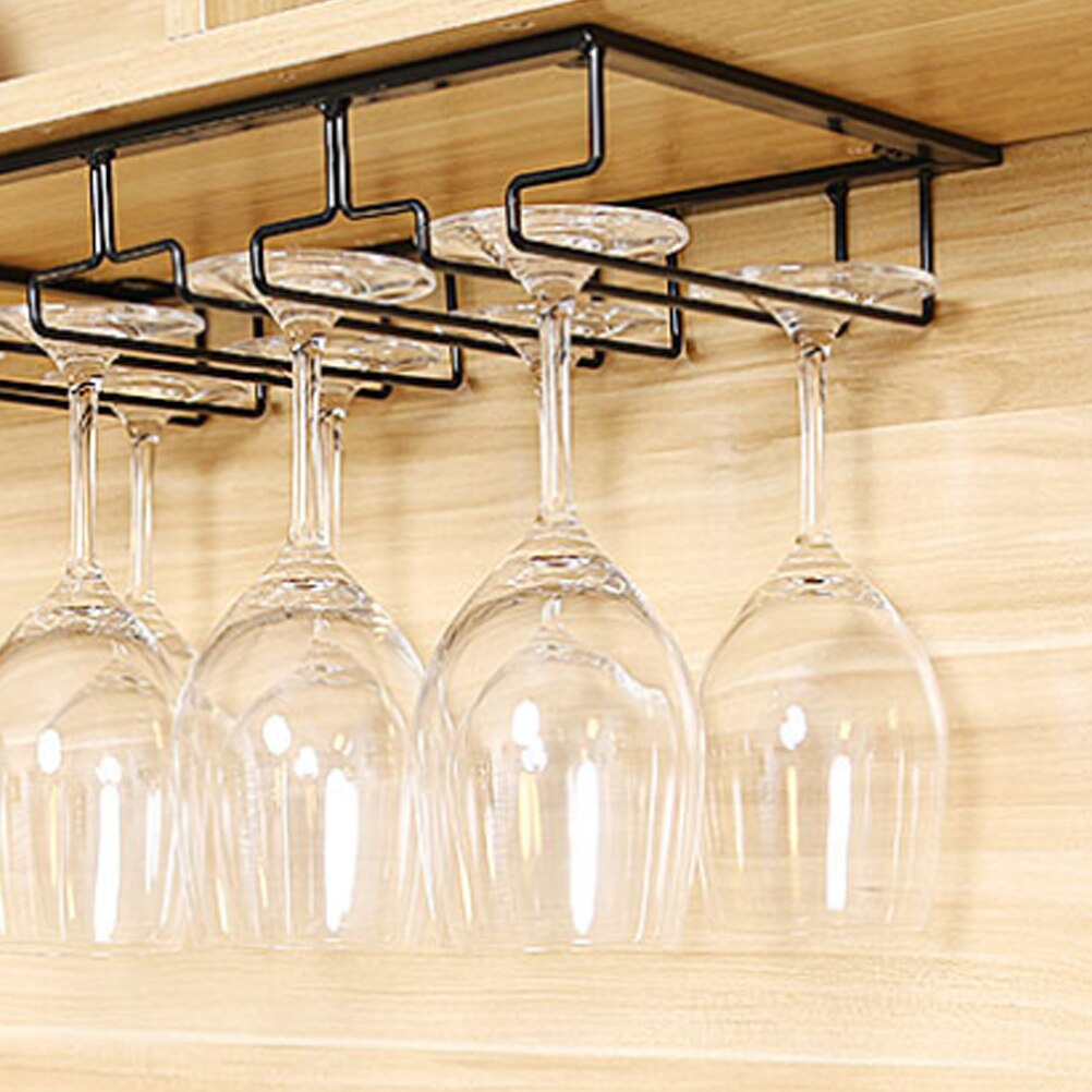 Jern kunst glass koppholder nyttig vinglass rack vinglass henger vinglass hengende stativ til bar hjemme