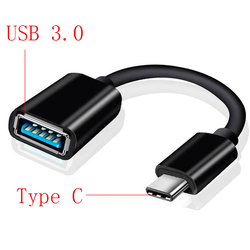 Gevlochten Usb C Naar Usb Adapter Type C Otg Kabel Usb C Male Naar Usb 3.0 Een Vrouwelijke Kabel Adapter voor Macbook Pro Samsung S9 USB-C Otg: 2