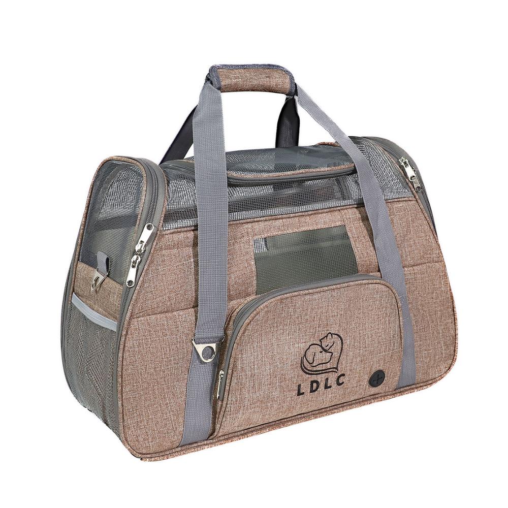 Portable Cat Carrier Bag Pet Puppy Travel Bags Breathable Mesh Dog Backpack Cat Carrier Outgoing Foldable Zipper Pets Handbag: Yellow