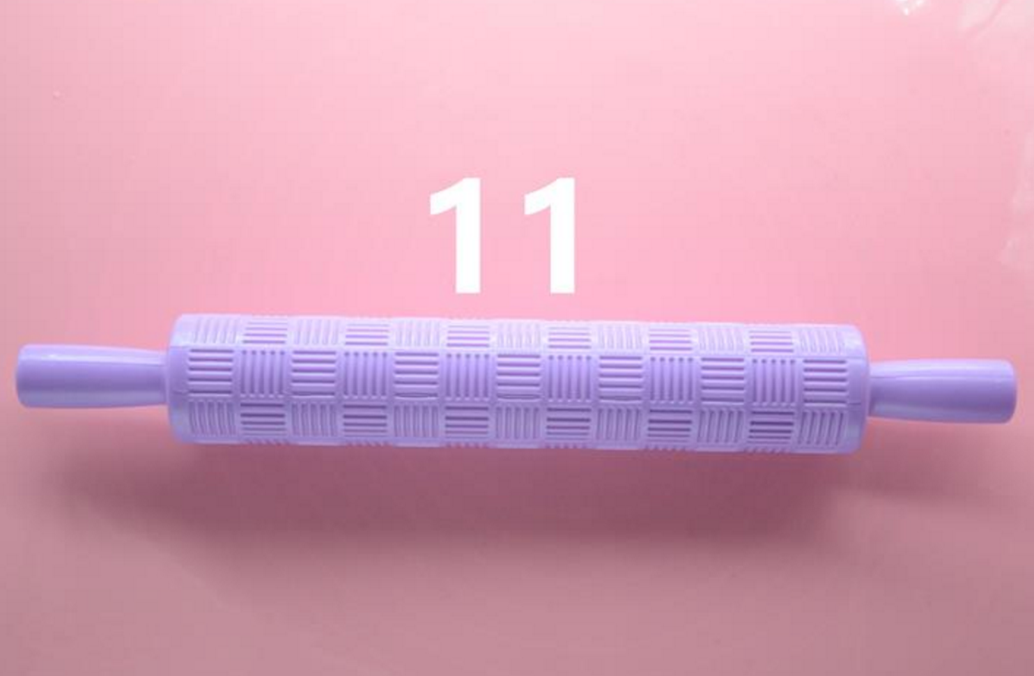 14 Styles Pastic Non-stick Fondant Cake Embossing Roller Sugarcraft Decorating Lace Rolling Pin DIY Kitchen Cooking Tool D794: 11