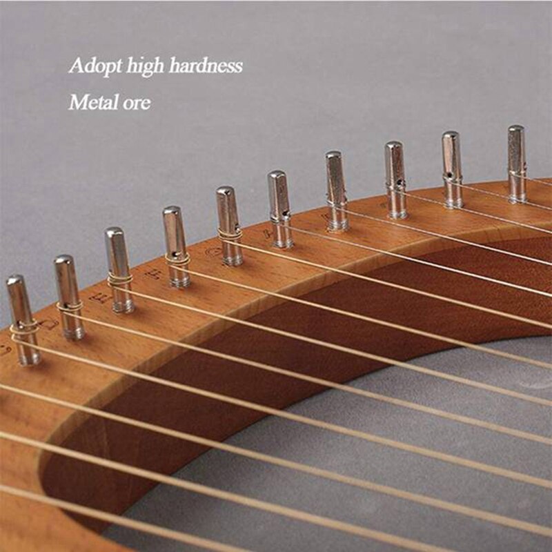 ARPA de Lira de caoba, 19 cuerdas, instrumento de cuerda con llave de afinación para amantes de la música principiantes, Etc.