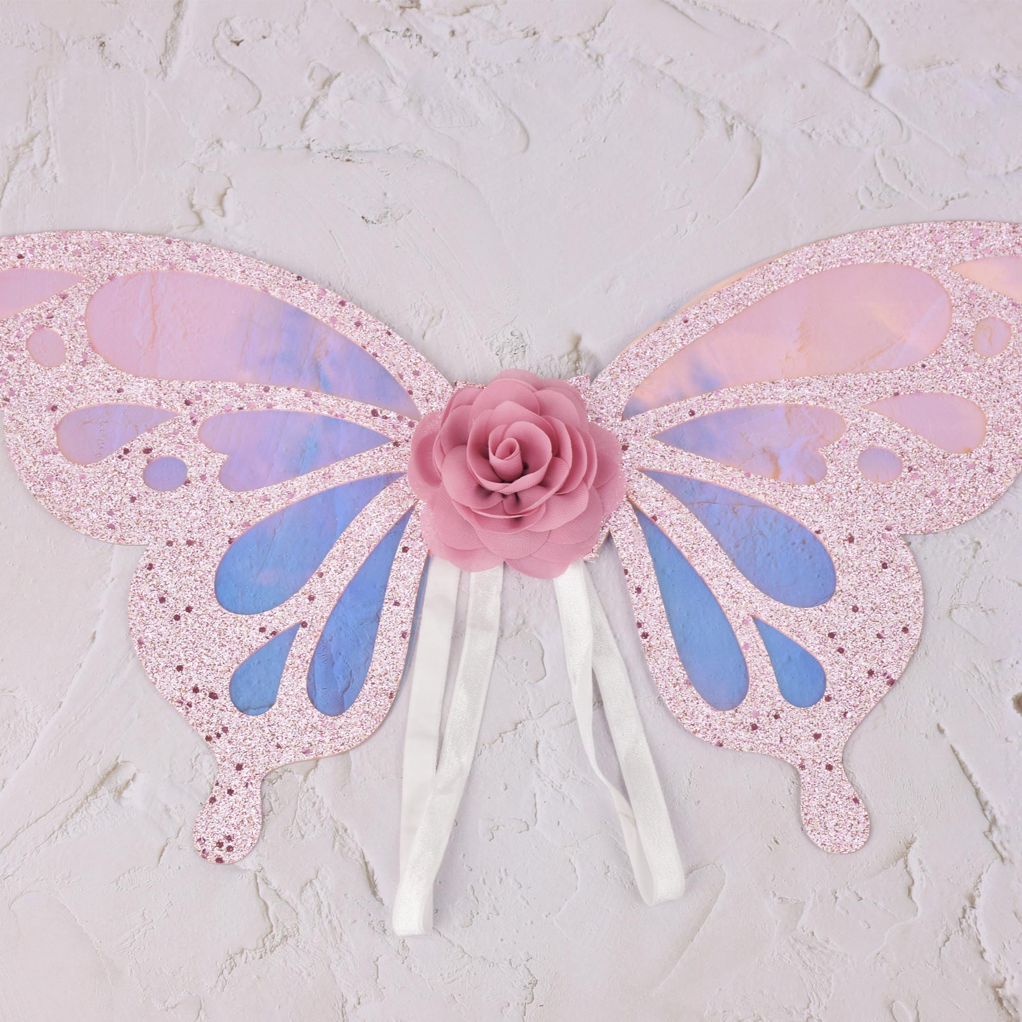 1Pcs Glitter Vlinder Vleugels, Tuin Elf Vleugels, Fee Vleugels, Kids Halloween Kostuum, Fee Kostuums, 2 Kleur Opties