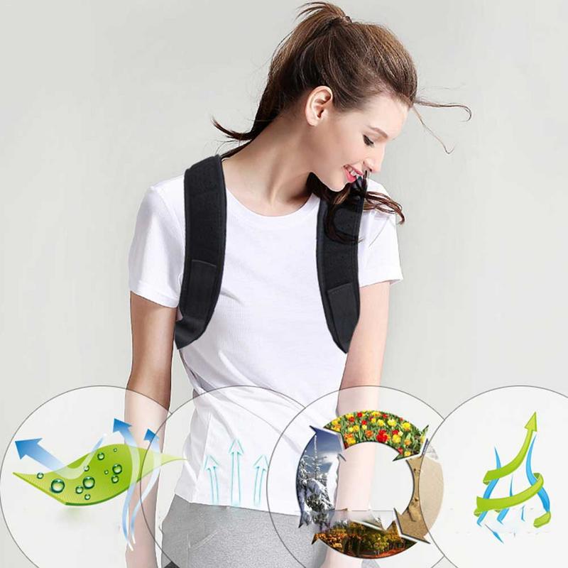 Upper Back Posture Corrector Clavicle Support Belt Back Slouching Corrective Posture Correction Spine Braces Supports Health