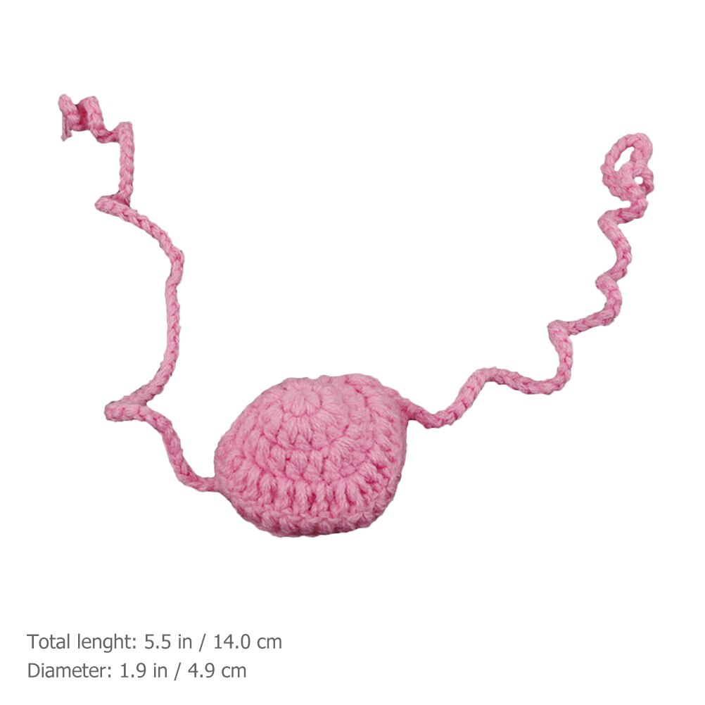 1pc nesevarmere personlighet håndlaget ullvevende nesemaske hold nesen varm frostvæske unisex pustende maske (grå): Rosa