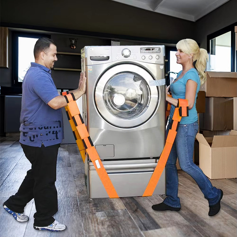 Bærestropper til skulder- og underarmsbæring til løftereb til tunge møbler, transportbånd til reb til løftesnor til flyttestrop