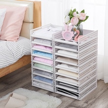 Plastic Drawers Closet Divider Storage Box Bin Kabinet Kledingkast Organizer Kleren Lade Sotrage Mand Organizer J4