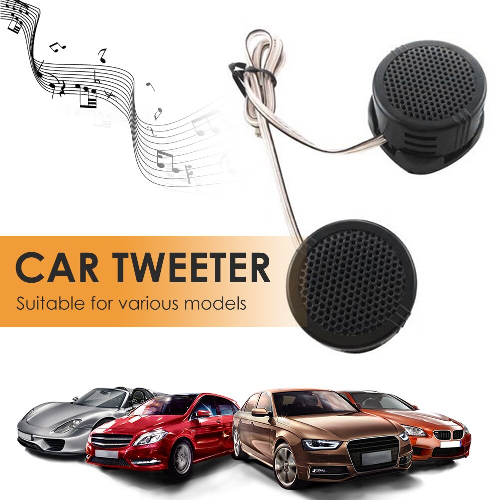 Classic Texture Durable Car Dome Tweeter 500W 2-22 kHz Practical Multi-functional Auto Audio Speaker Treble Loudspeaker