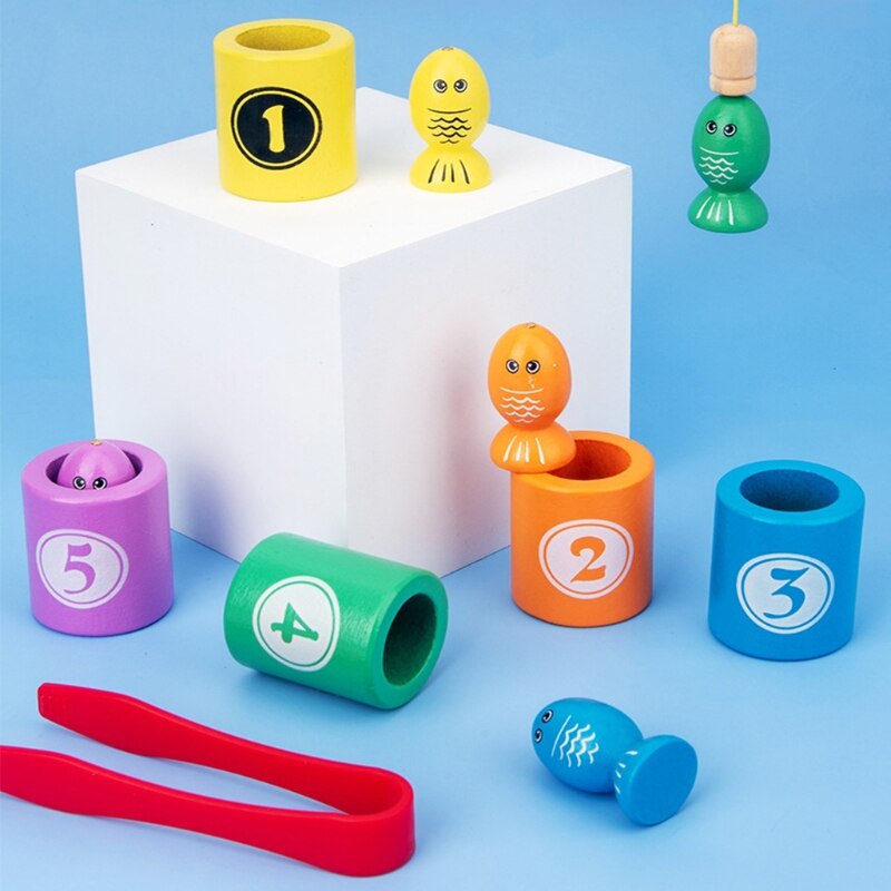 Kinderen Houten Speelgoed Magnetische Vissen Insect Vangen Baby Kids Educatief Spel