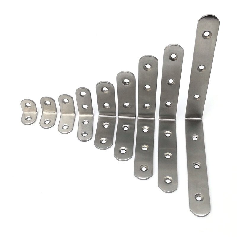 Stainless Steel Corner Brackets Joint Fastening Right Angle Code Corner Brace