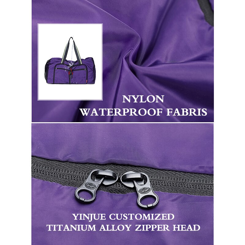 Yinjue Reistas Grote Vrouwen Reizen Handbas Weekender Sport Tas Op Wielen Man Nylon Opvouwbare Bagage Grote Capaciteit Duffle tas