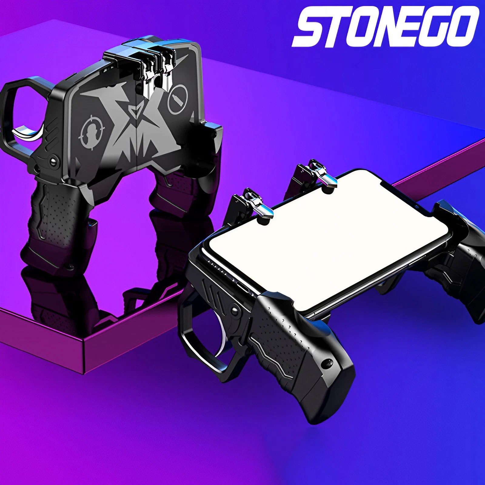 STONEGO Multifunktionale Universal Mobile Gamepad Controller Joystick Trigger Gamepad Für Handy Schießen Spiel Hilfs