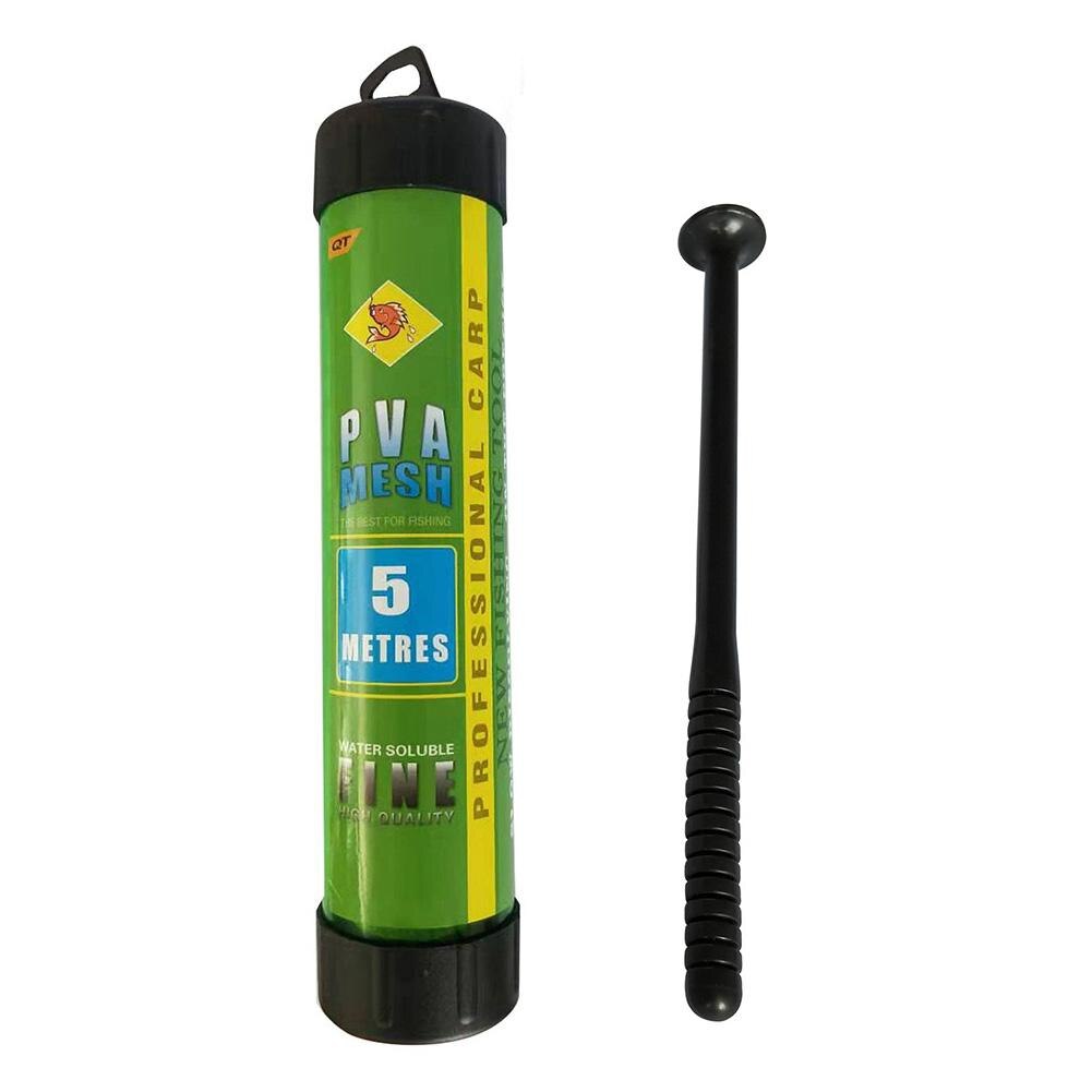 5m 2,5/3,7 cm PVA disolvente malla red recarga carpa pesca media aparejo bolsas de cebo