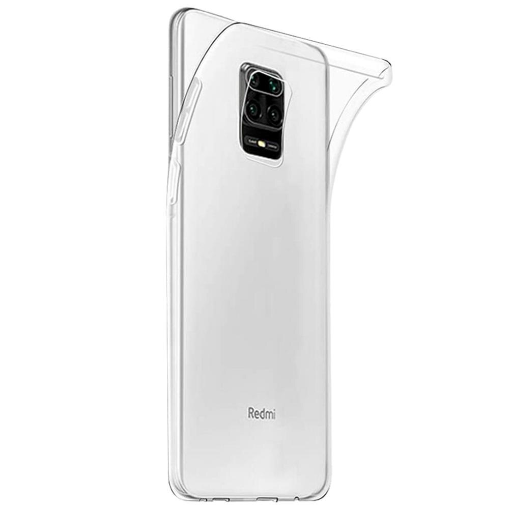 Compatibile con Xiaomi Redmi Nota 9S/Nota 9 pro / Max trasparente di caso + Protezione dello schermo di vetro a specchio pieno 3d pieno di colla