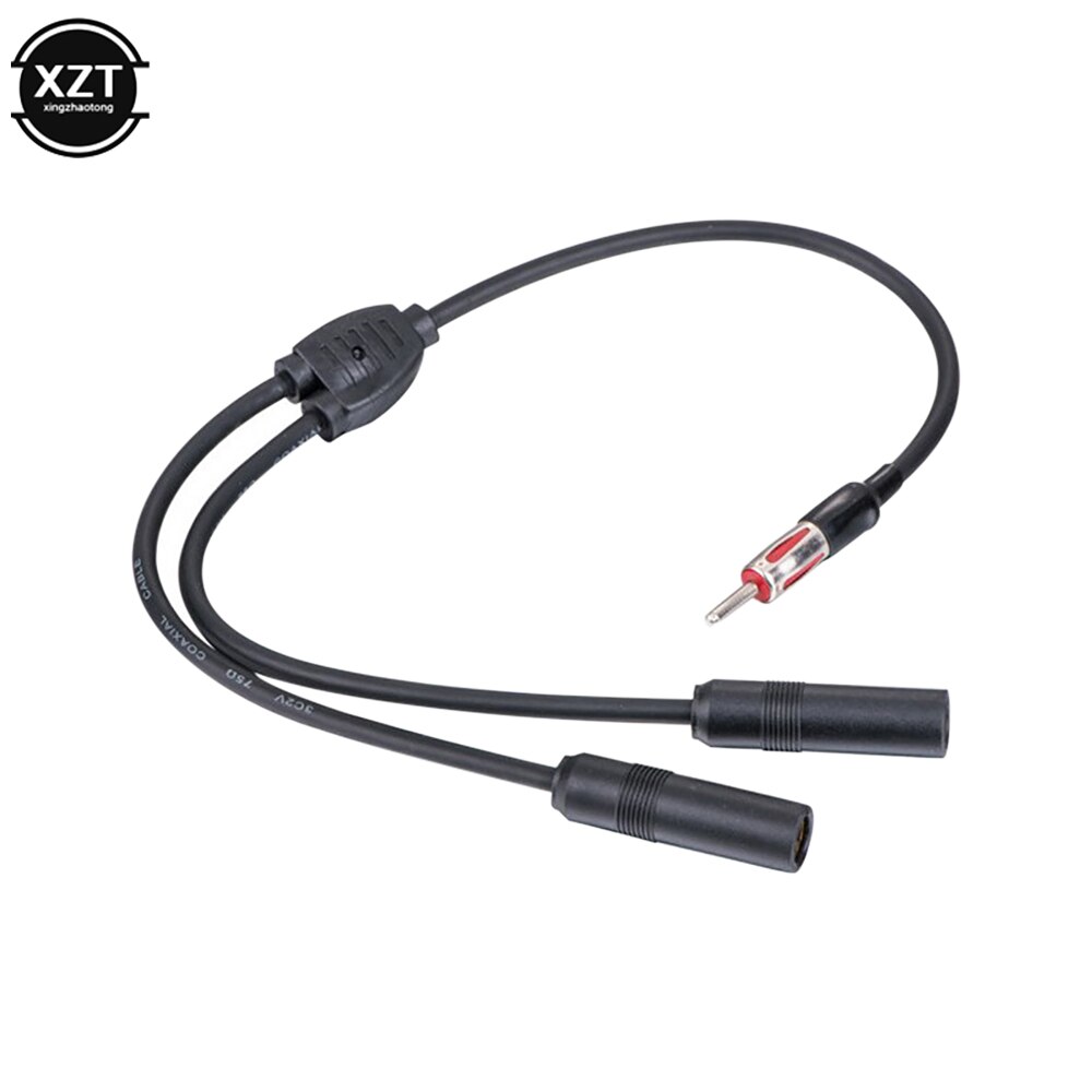 Auto-Antennenkabel-Adapter, Aluminium-Stecker in 1, für 2 Radio-Antennen-Verlängerungskabel, erfüllt mehr Konnektivität, benötigt Antenne für Auto
