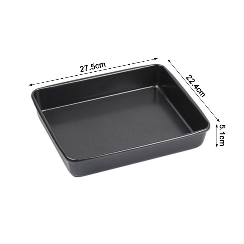 14-inch rectangular non-stick tray oven shallow tray diy cookie baking tray bread cake baking tools baking pan: 27.5cm
