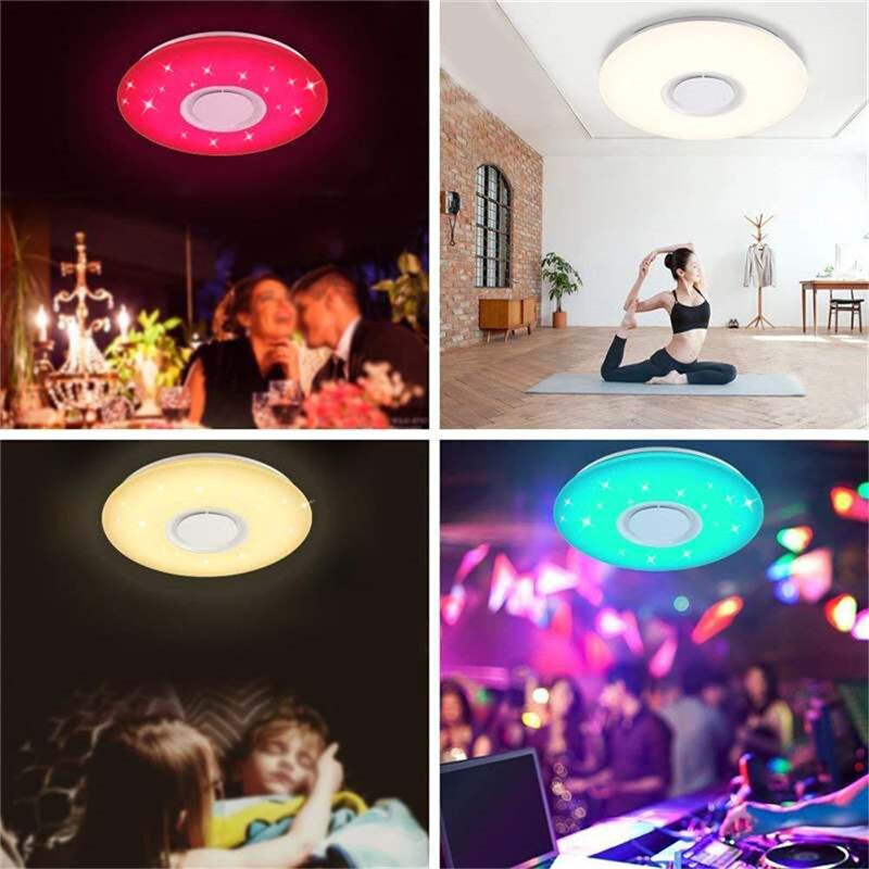 Smart led ceiling Light RGB Dimmable 60W APP control Bluetooth & Music modern Led ceiling lamp living room/bedroom 220v